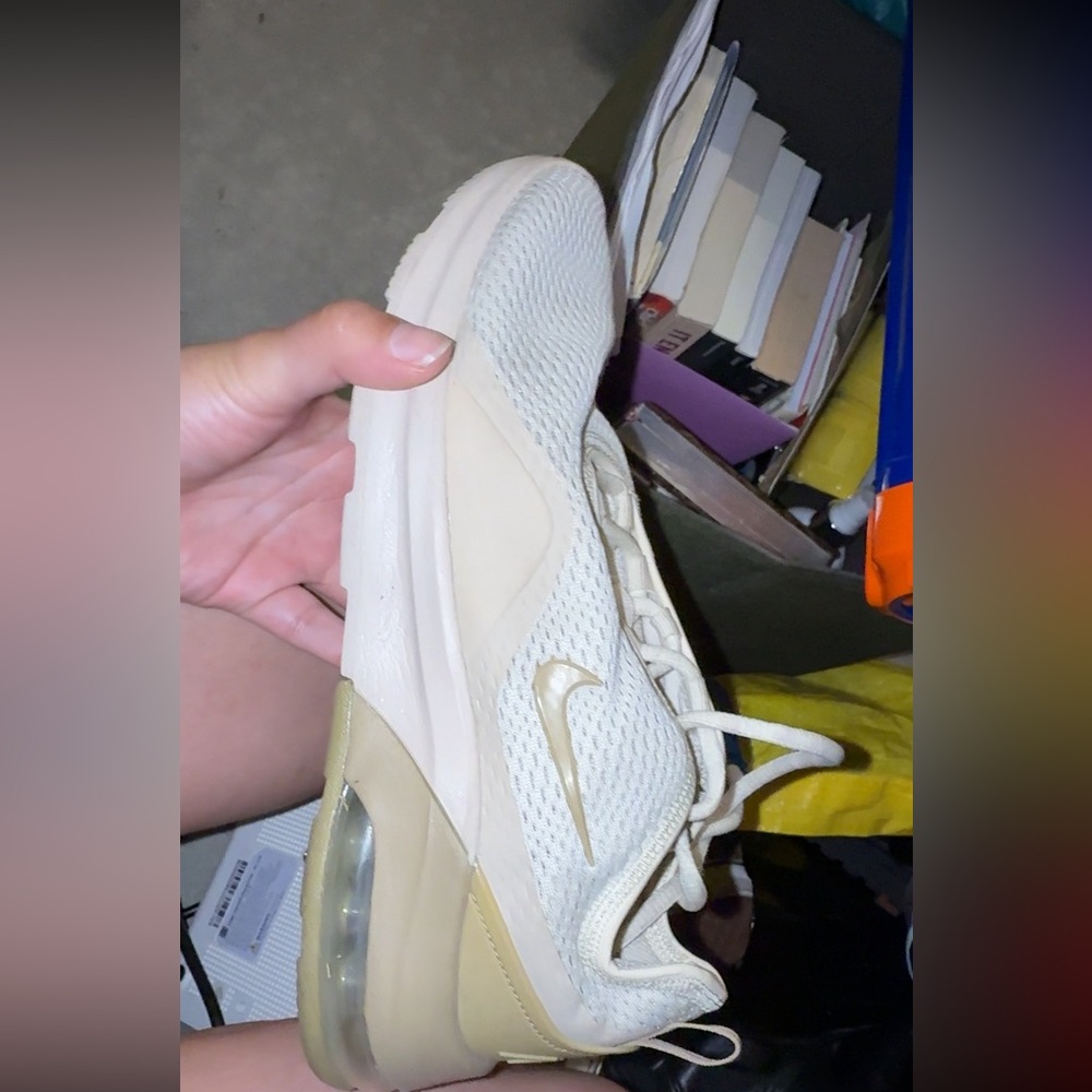 Nike Cream Sneakers Modern Casual Style